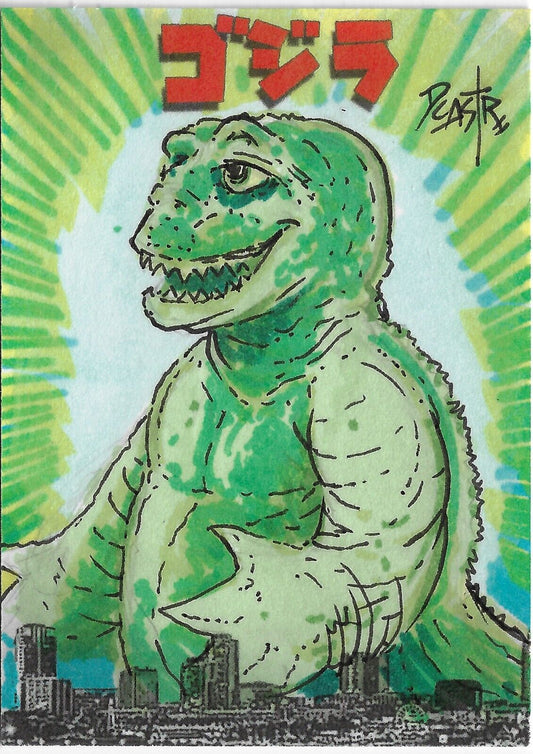 PFLB Godzilla Day 2022 Exclusive ARG Sketch Minya Card w Original DCastr Art NEW