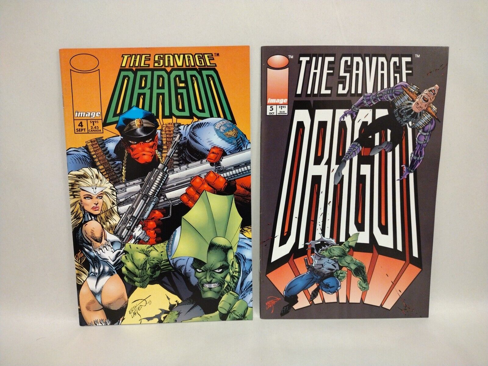 Savage Dragon (1993) Image Comic Lot Set Vol 1 #1-3 Vol 2 #1-6 Erik Larsen VF-NM