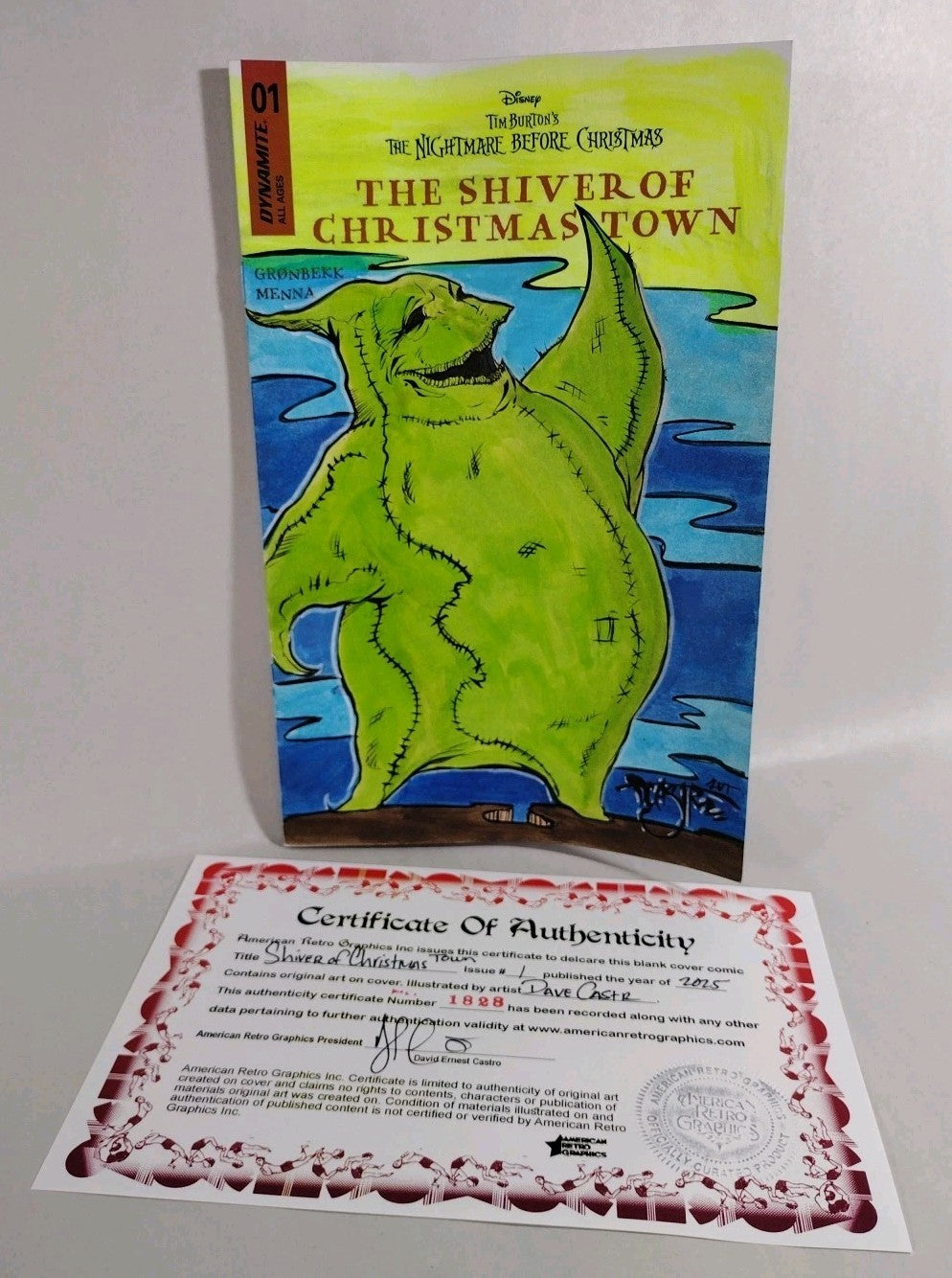 Nightmare Before Christmas Shiver Of Christmas Town #1 Sketch Cover W DCastr Art