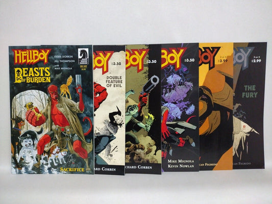 Hellboy One-Shot (2010-2011) Dark Horse Comic Lot Of 6 Fury 2 3 Richard Corben