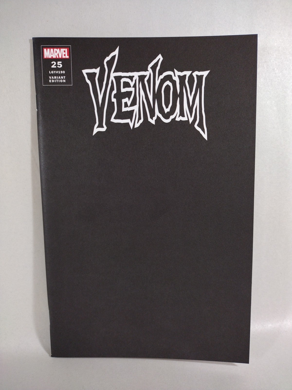 Venom #25 (2020) Marvel Black Blank Sketch Cover Variant NM