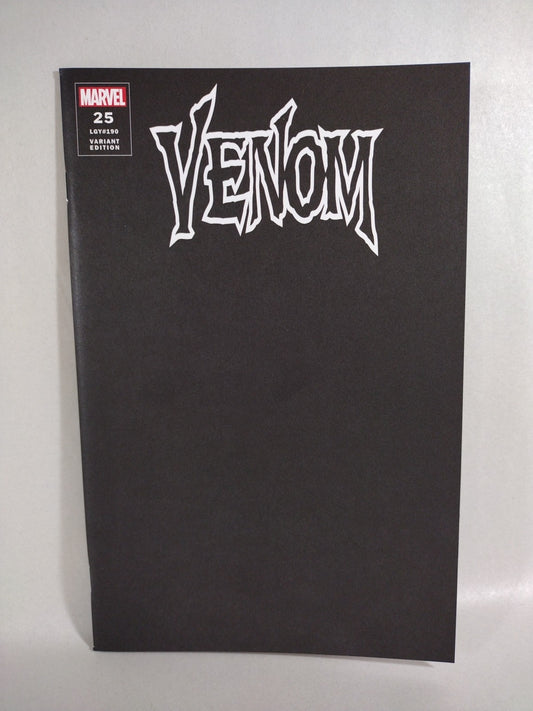 Venom #25 (2020) Marvel Black Blank Sketch Cover Variant NM
