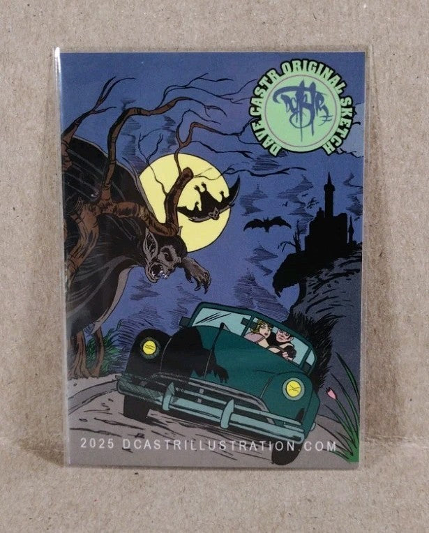 Dave Castr Crusin (2025) OAC Sketch Card W Original DC Comic Catwoman Art