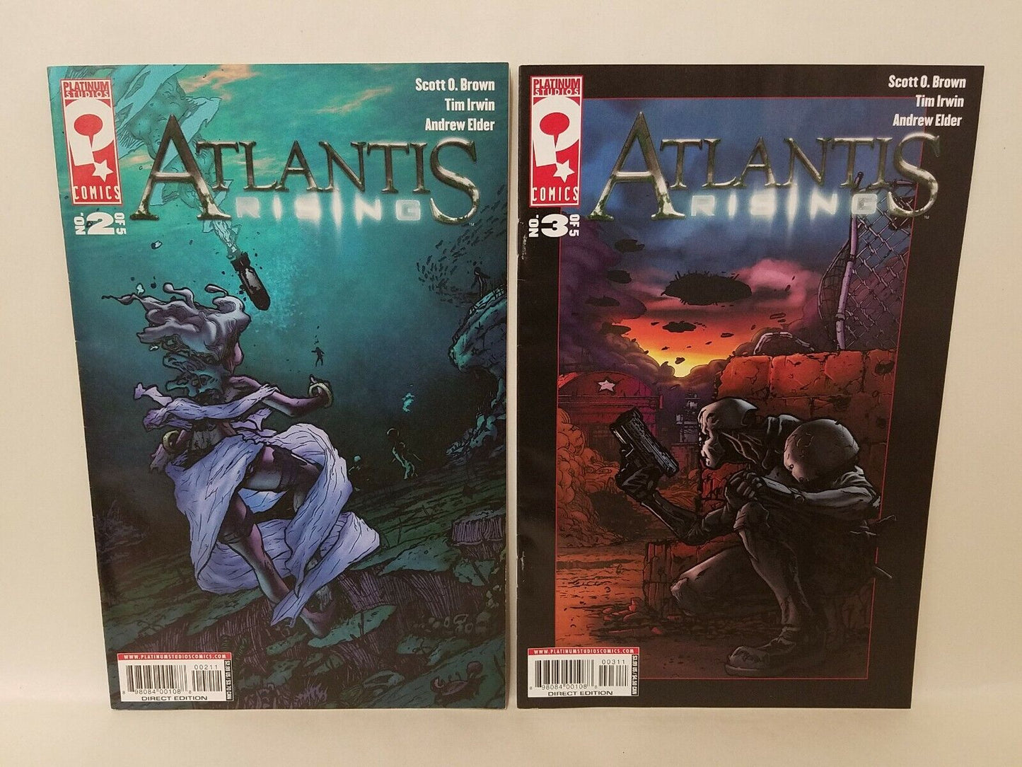 Atlantis Rising (2009) Complete Platinum Comic Run #1 2 3 4 5 Brown Irwin