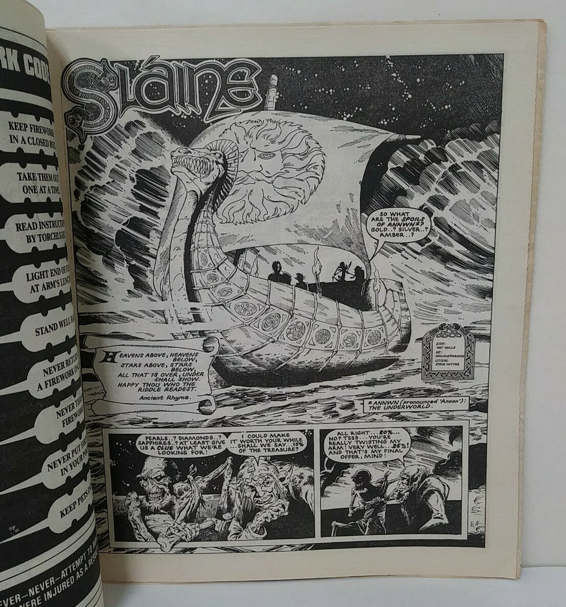 2000ad (1986) Prog 493 Judge Dredd Slaine Strontium Dog Uk Newsprint Comic