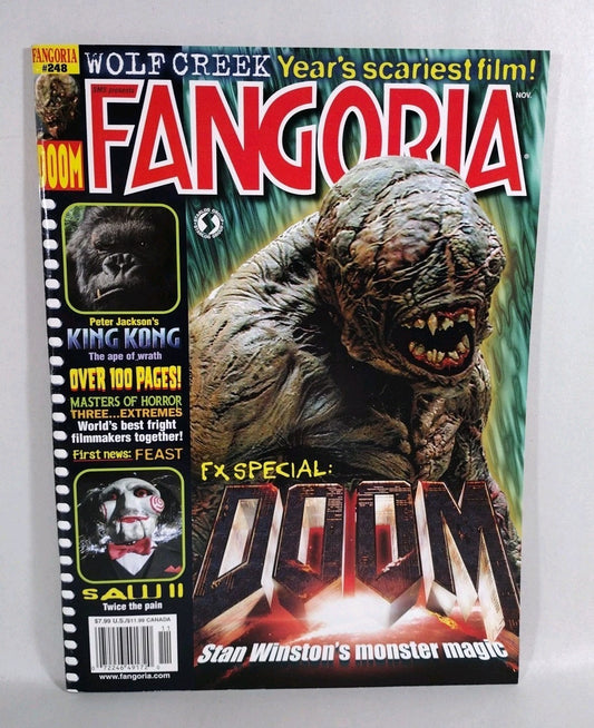 FANGORIA Magazine #248 (2006) Saw 3 Doom King Kong Wolf Creek Izo VF