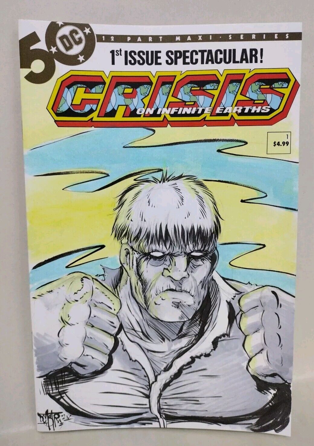 Crisis On Infinite Earths #1 (2024) DC Comic Variant Sketch Cover W Original Art