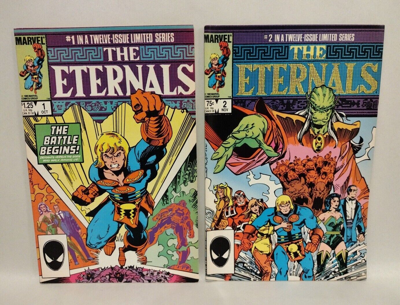 Eternals (1985) Marvel Comic Lot Set #1-9 11 12 Walter Simonson