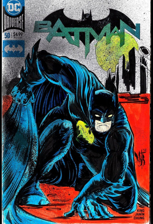 BATMAN #50 Blank Cover Variant Original DCastr Art COA