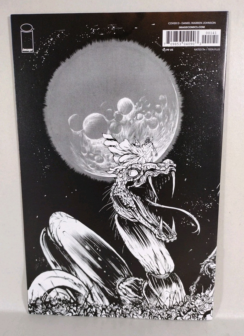 The Moon is Following Us #1 (2025) Image Comic 1:50 BW Ratio Variant DWJ NM