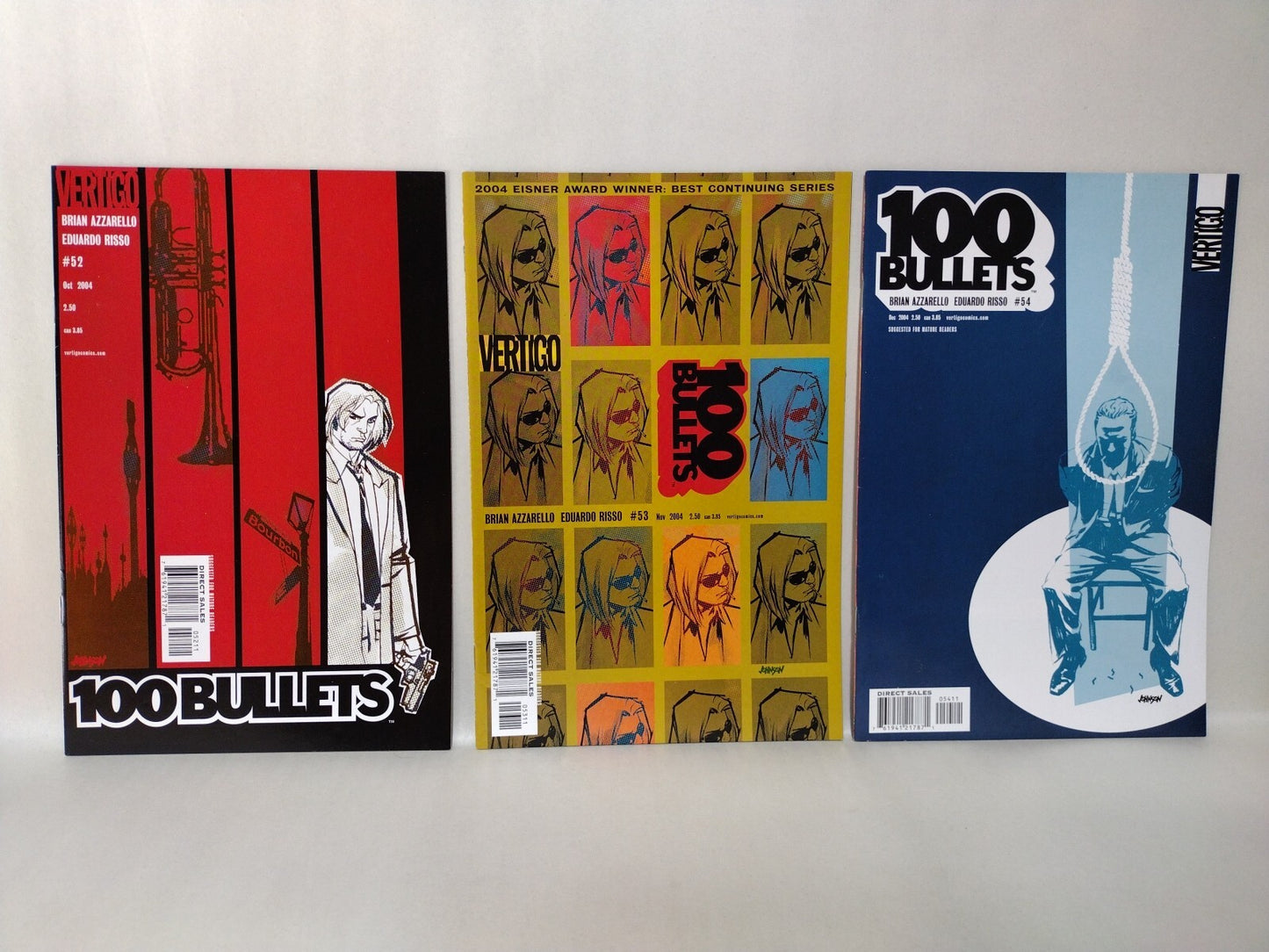 100 Bullets (2003) Vertigo Comic 17 Lot Set #43-59 Brian Azzarello Risso NM