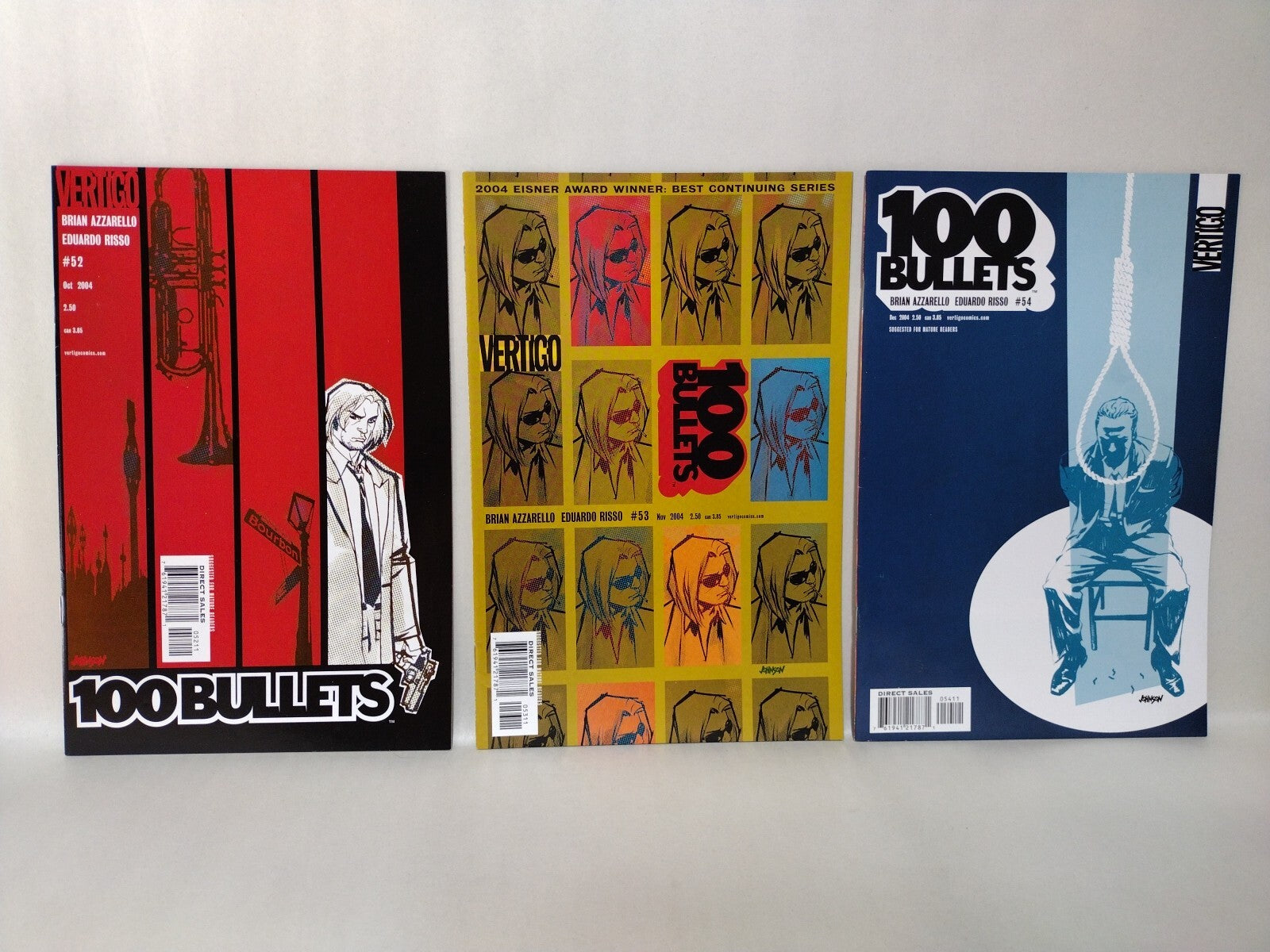 100 Bullets (2003) Vertigo Comic 17 Lot Set #43-59 Brian Azzarello Risso NM