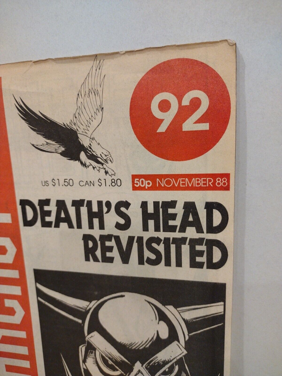 Speakeasy 92 (1988) Comic Magazine Marvel UK Death's Head Reader Copy 