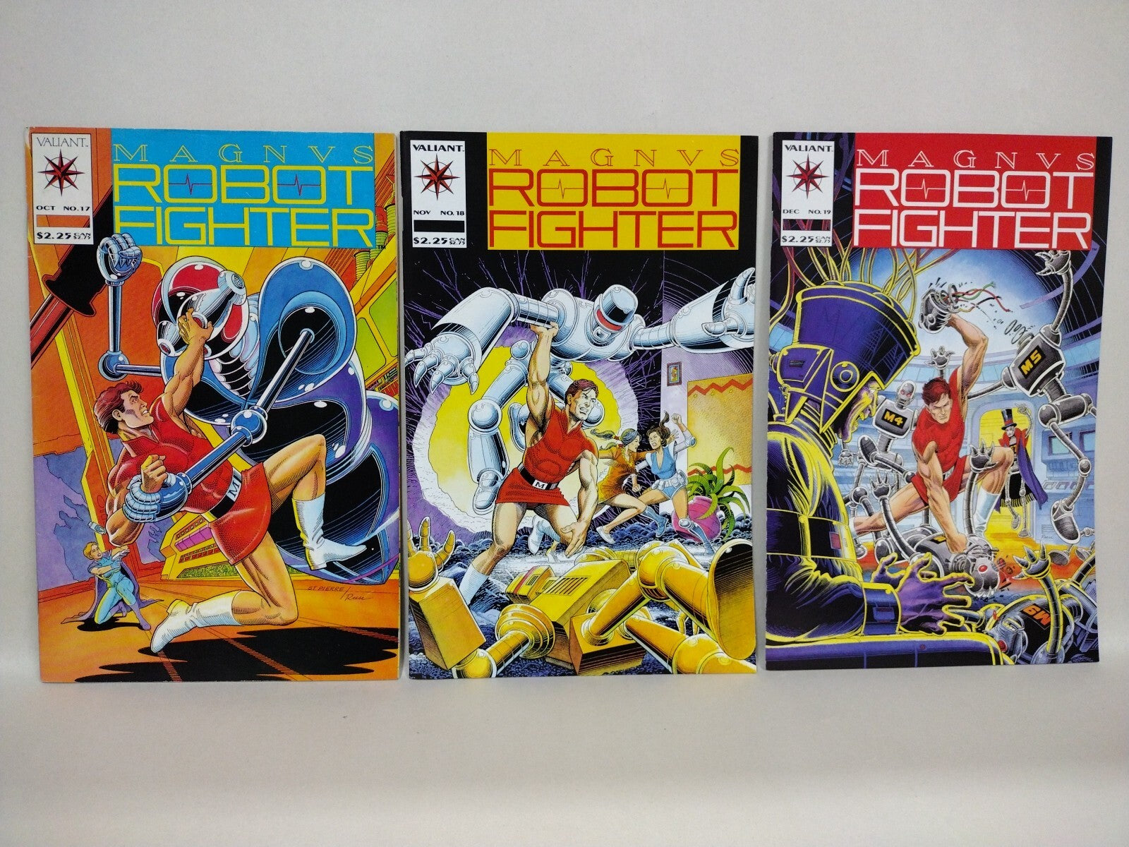Magnus Robot Fighter (1991) Valiant Comic Lot Set #1-4 W Cards 9-11 14-25 FN-NM
