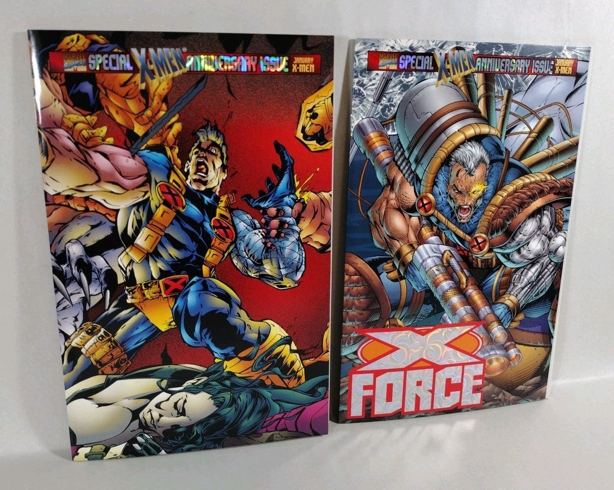 X-Force #50 (1995) X-Men Anniversary Marvel Prism Logo Comic Set Liefeld Variant