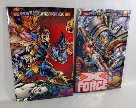 X-Force #50 (1995) X-Men Anniversary Marvel Prism Logo Comic Set Liefeld Variant