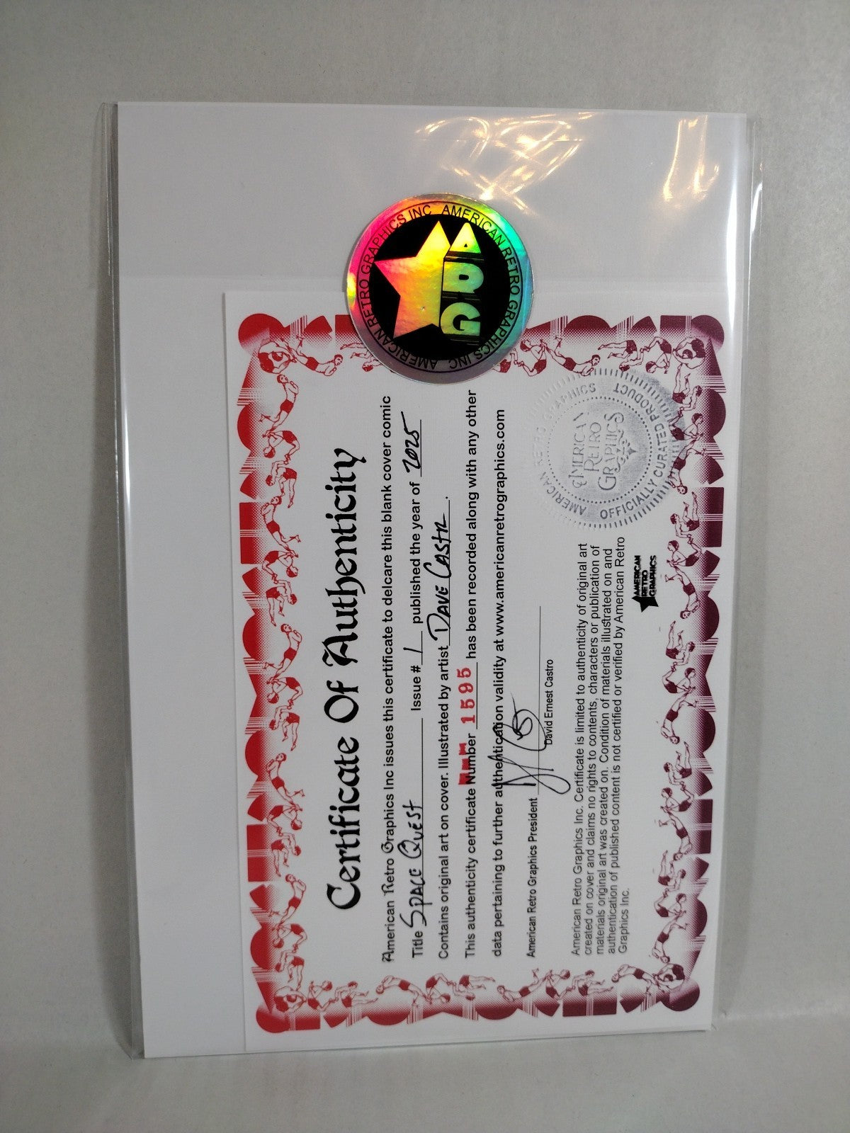 Space Quest #1 (2025) Dynamite Comic Sketch Cover Variant W Original DCastr Art