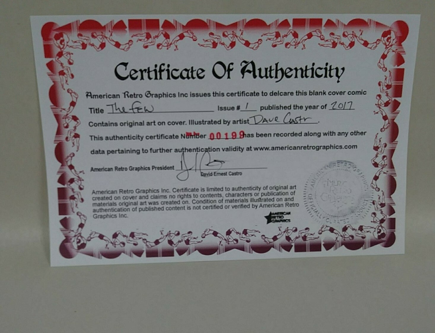 The Few #1  (2017) Image Sketch Cover Variant Comic W Original DCastr Art