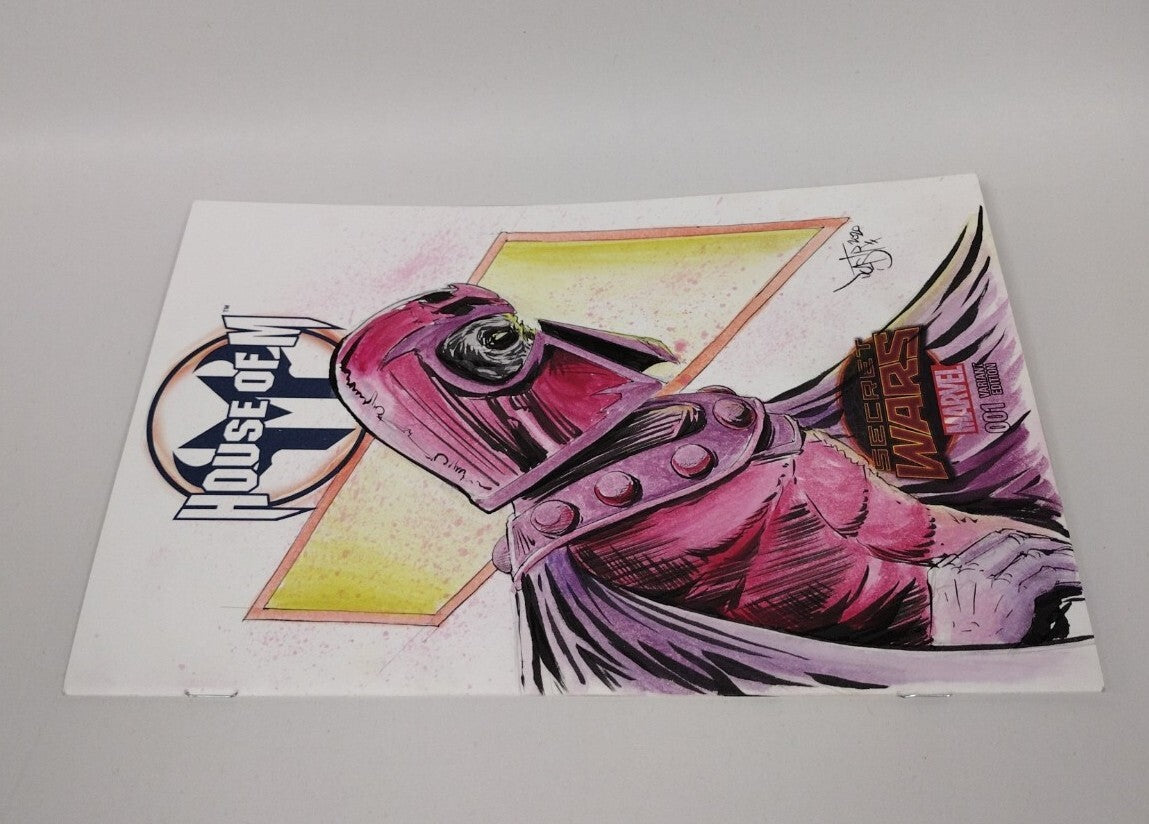 House of M 1 Marvel Secret Wars Sketch Cover Variant Comic W Original DCastr Art