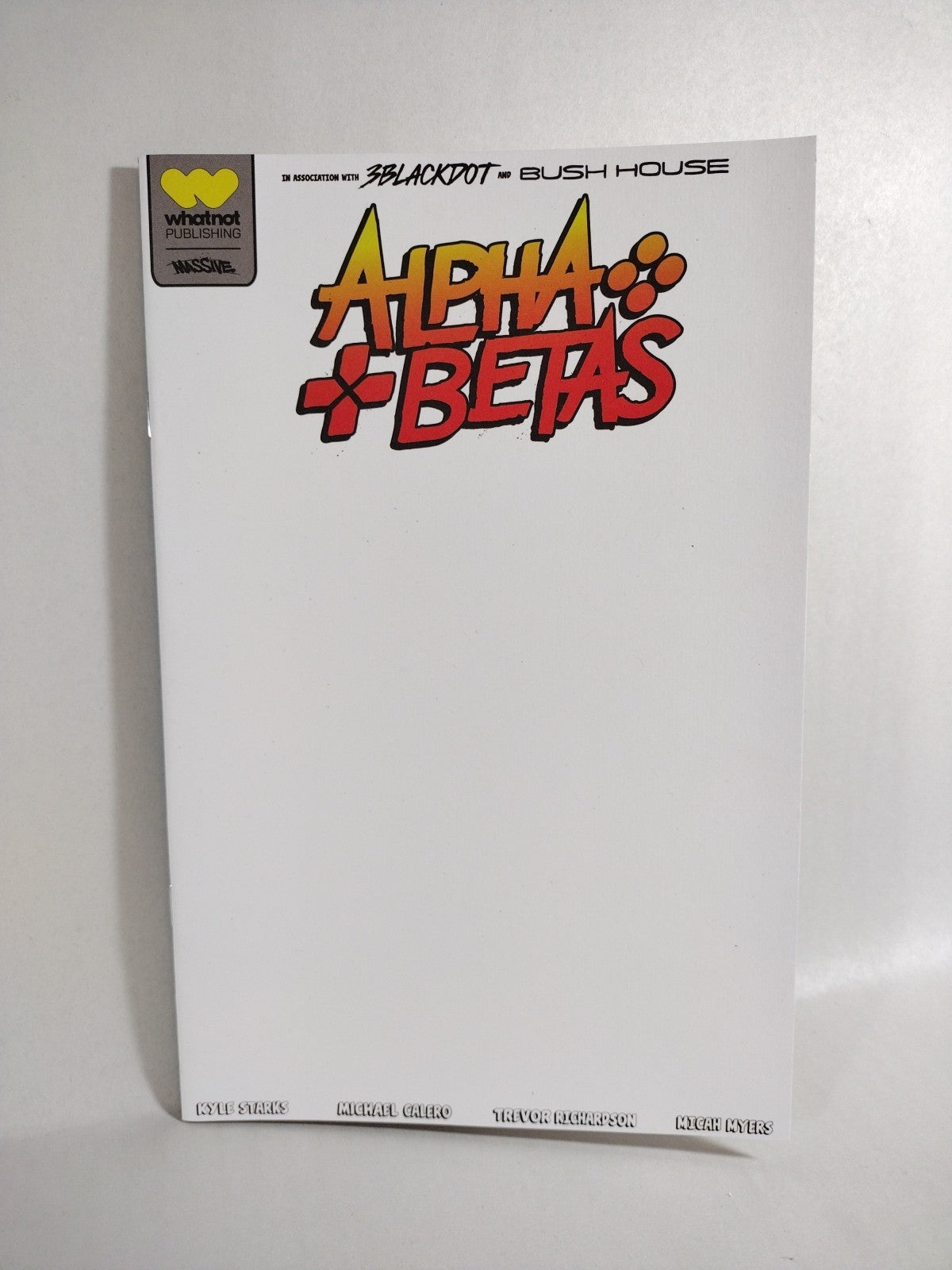 Alpha Betas #1 (2022) Whatnot Massive Blank Sketch Variant Cover NM
