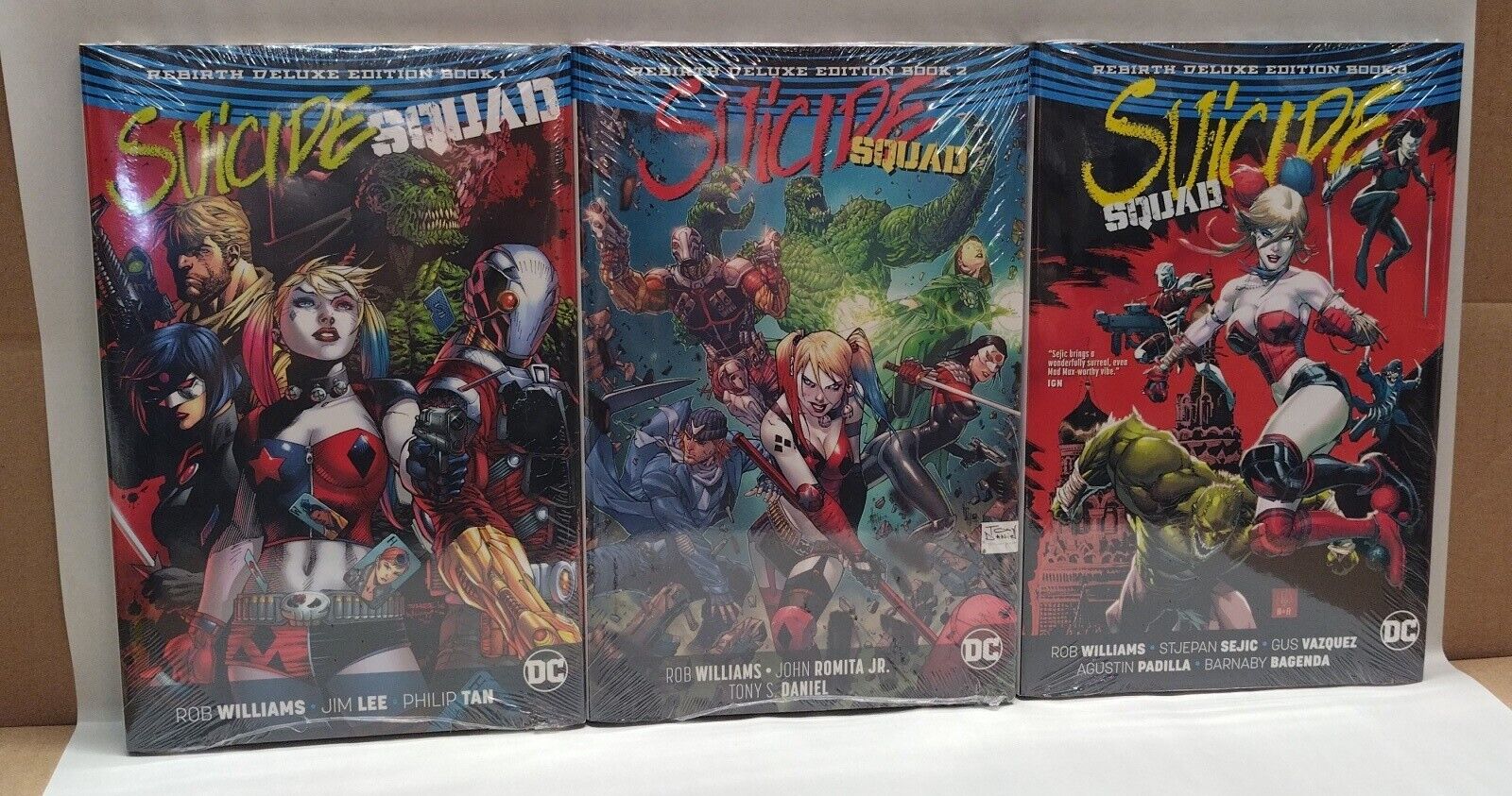 Suicide Squad Rebirth Deluxe Hardcover Set Vol 1 2 3 DC Comics New Sealed Hc