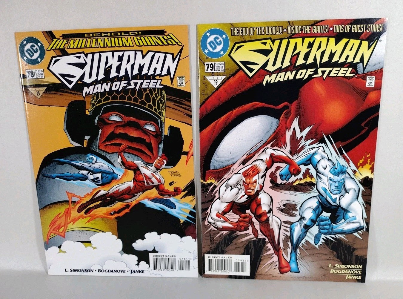 Superman: Behold! The Millennium Giants! #1-8 Complete Story + Tie-Ins Red Blue