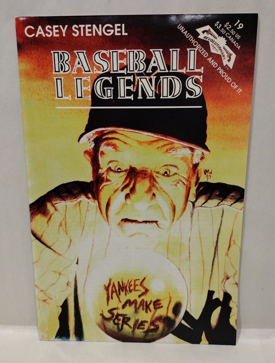 Baseball Legends #19 Casey Stengel (1993) Revolutionary Comics Robert Lawson 