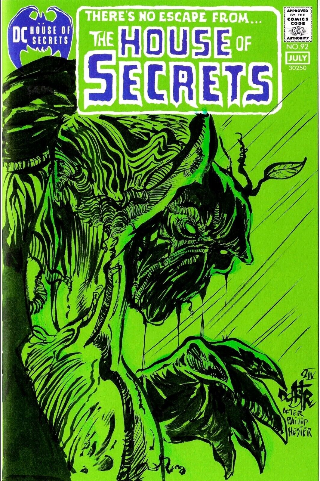 House Of Secrets 94 Facsimile (2024) DC Comic Sketch Cover W Original DCastr Art