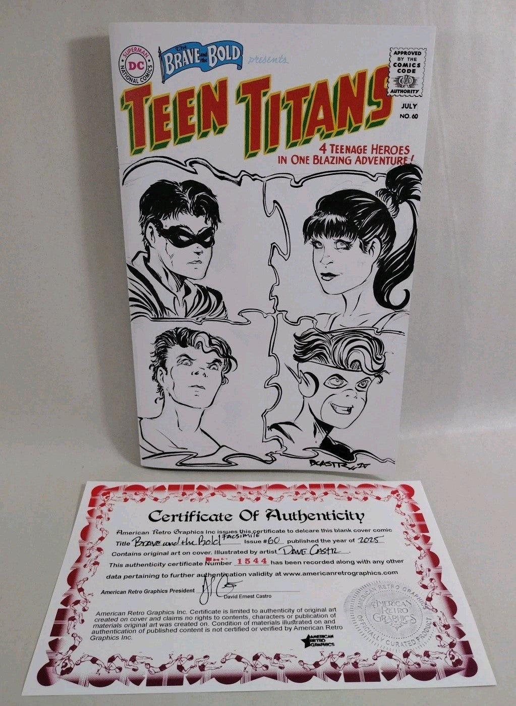 Brave And The Bold 60 DC 2025 Facsimile Edition Sketch Var W Original DCastr Art