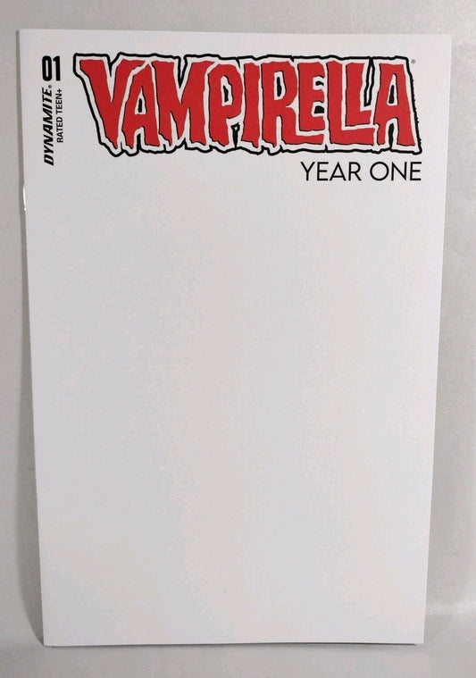 Vampirella Year One #1 (2022) Dynamite Blank Variant Cover Comic New NM