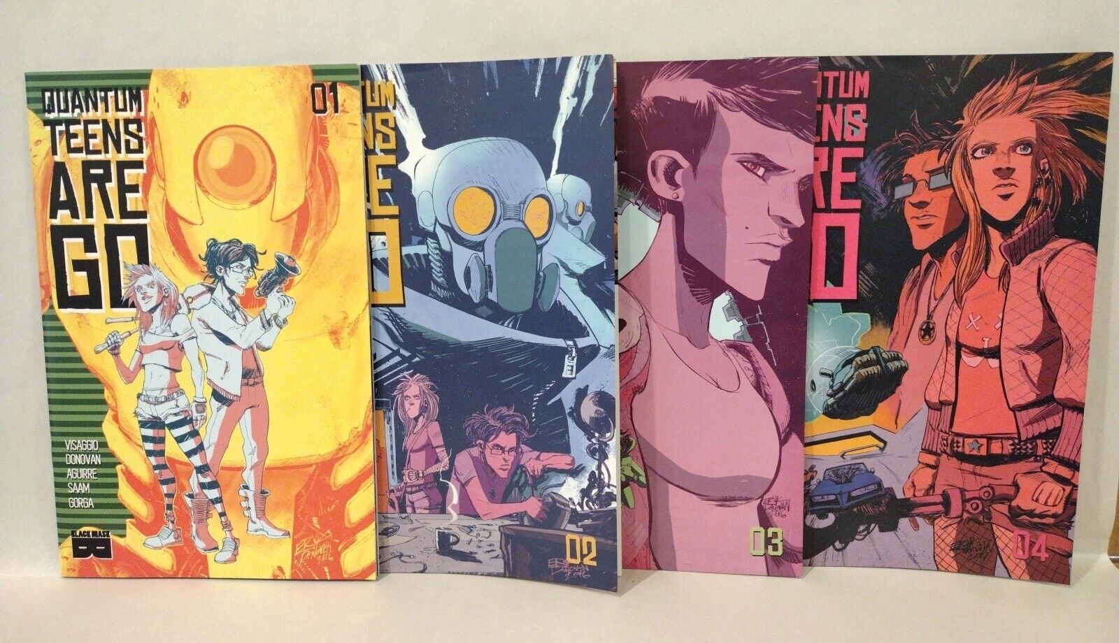 Quantum Teens Are Go (2017) Black Mask Comic Lot Set #1 2 3 4 Visaggio