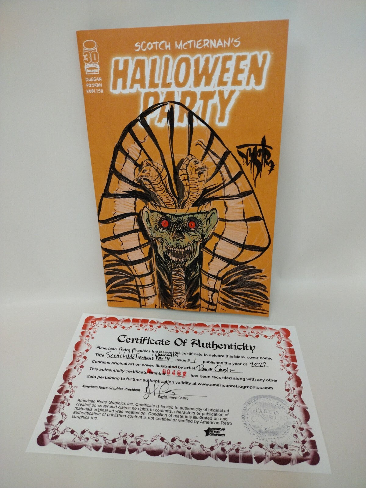 Scotch McTiernan Halloween Party #1 Image Sketch Cover Comic W Original Art