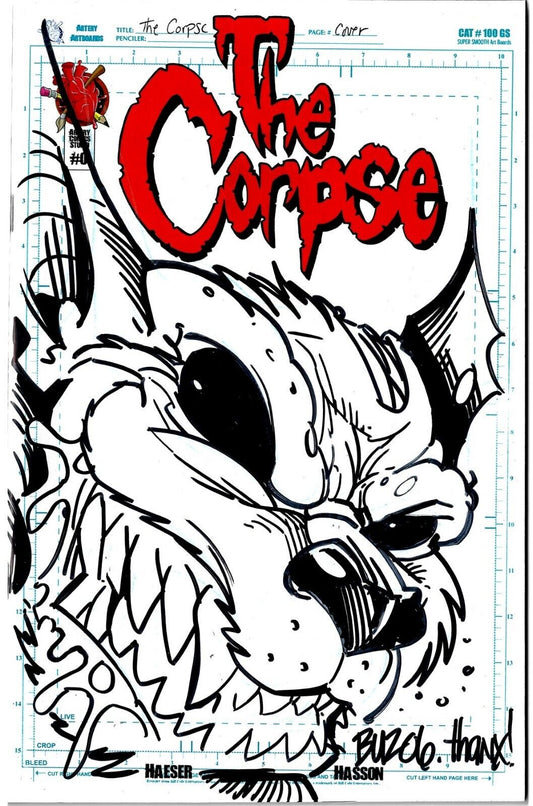 The Corpse #0 (2006) Artery Comics Original Buz Hasson Sketch Variant 1st App