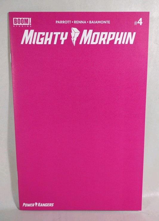 Mighty Morphin #4 (2021) Boom Blank Pink Gloss Sketch Variant MMPR New NM