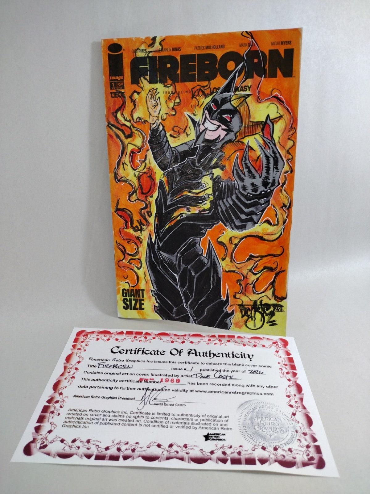 Fireborn #1 (2026) Image Comic Sketch Variant Cover W Original Dave Castr Art