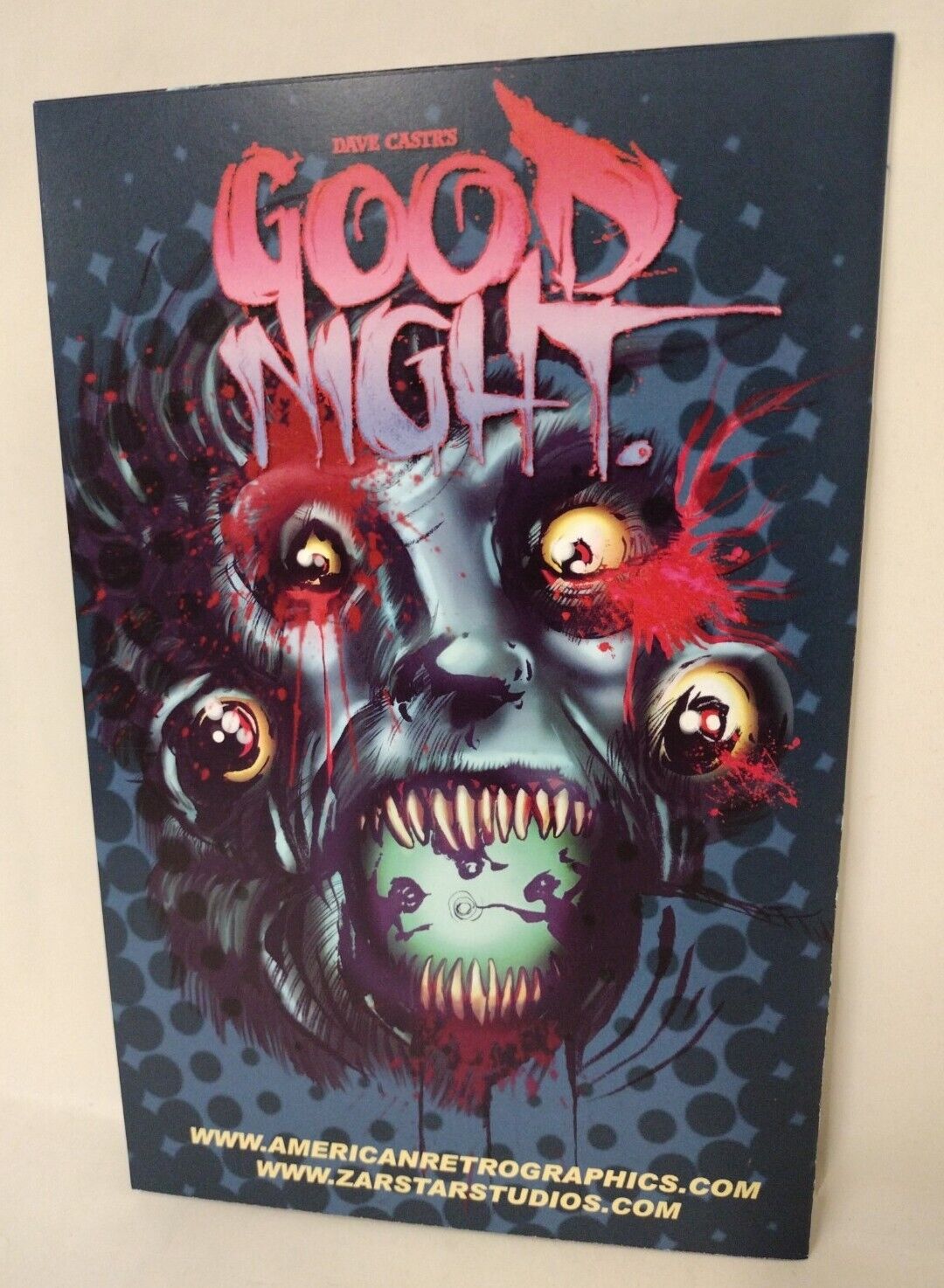 Dave Castr's Good Night #1 Blank Variant ARG Comic w Original Art COA #387