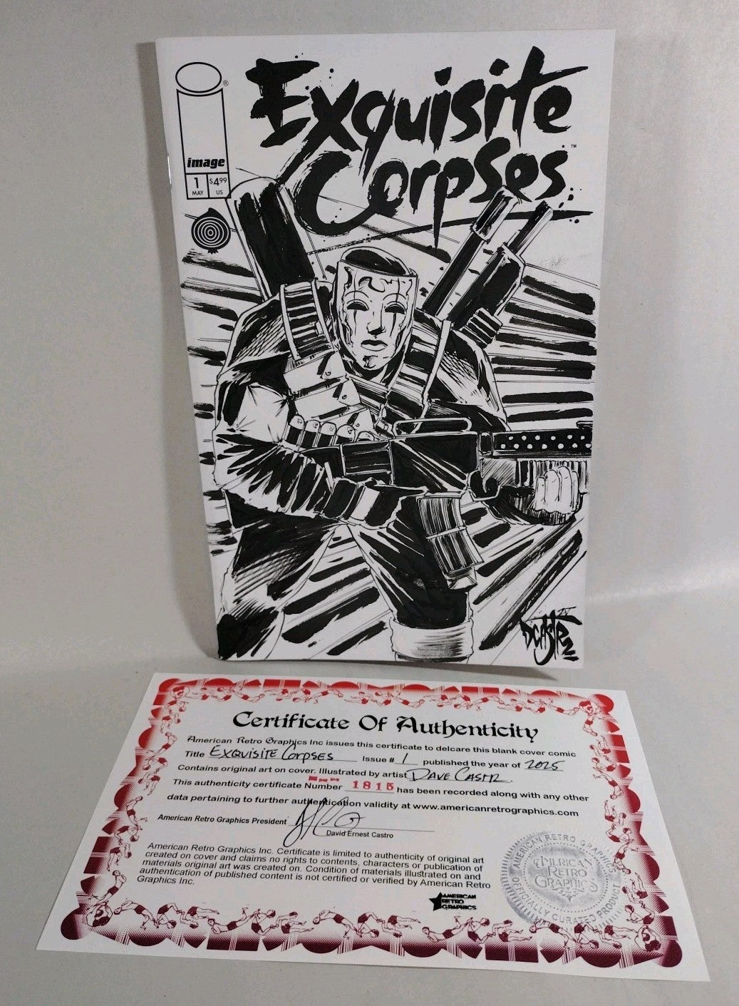 Exquisite Corpses #1 Image Comic Sketch Cover Variant W Original Dave Castr Art