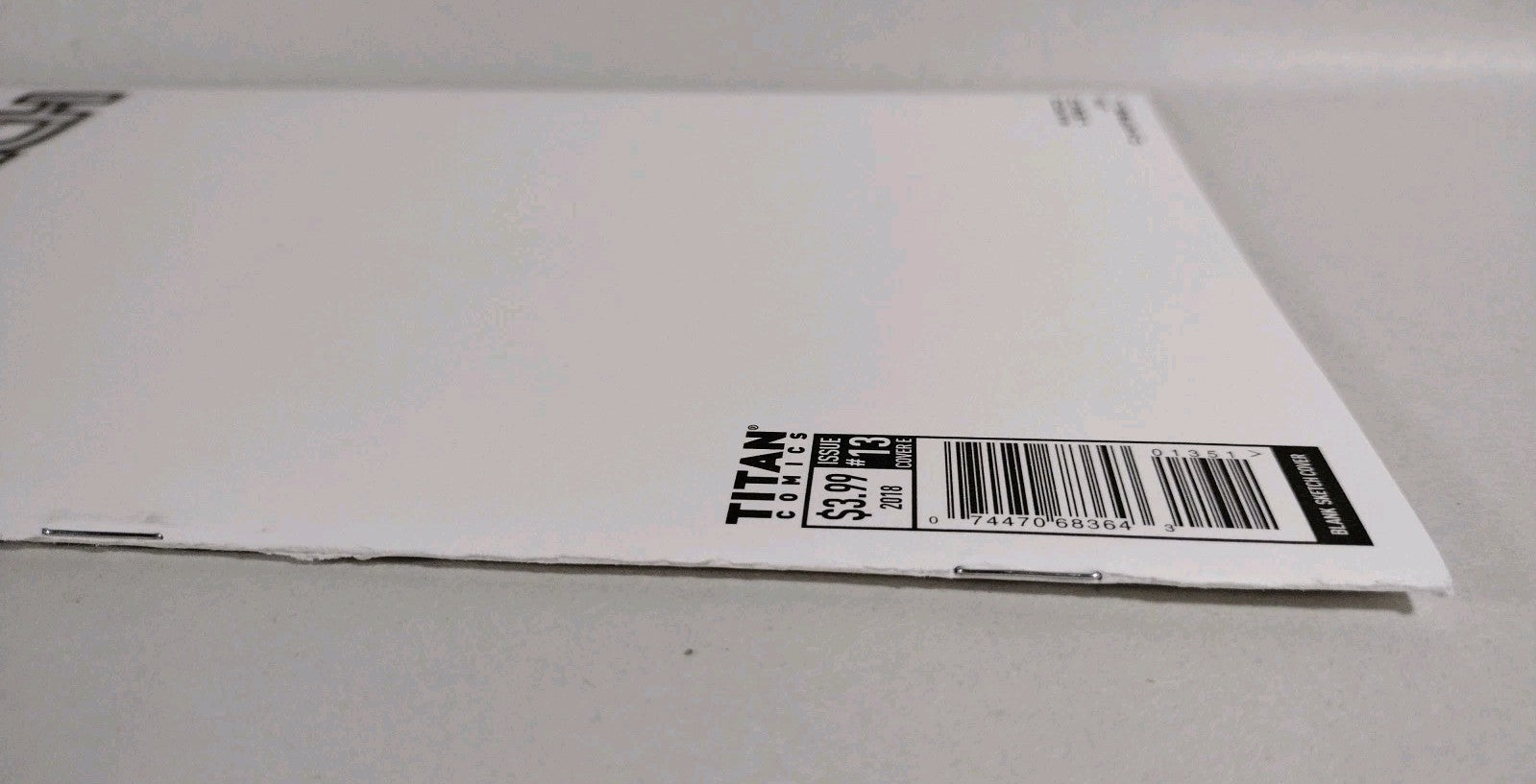 Robotech #13 (2018) Titan Comic Blank Sketch Variant Cover VF-NM