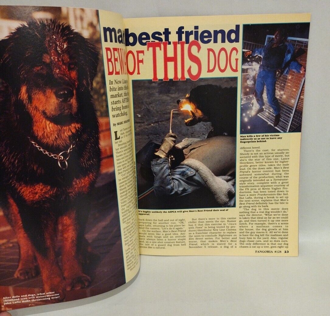 FANGORIA Magazine #128 (1993) Pumpkinhead II RTOLD III Man's Best Friend Burton