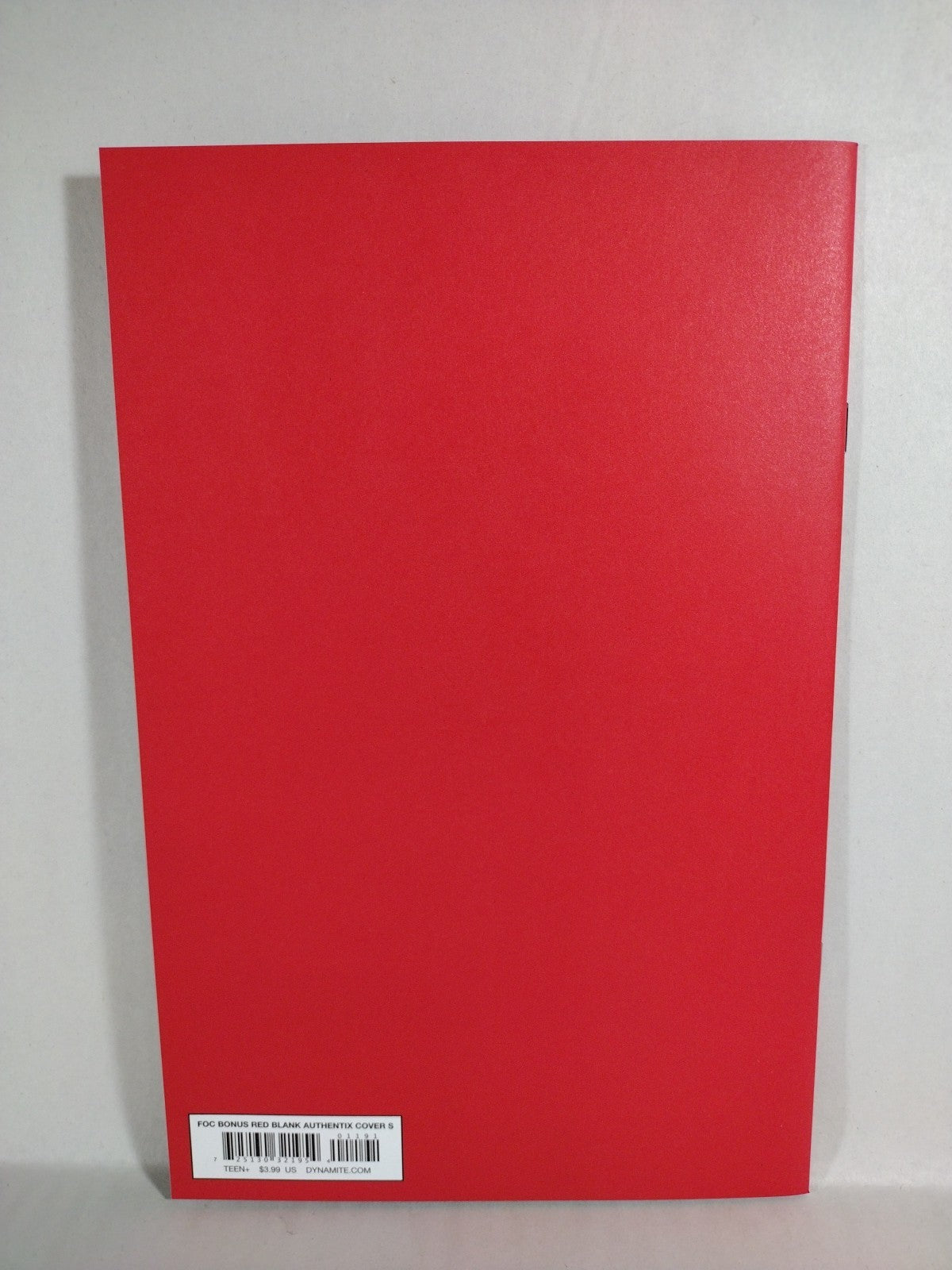 Lady Hel #1 (2022) Dynamite Comic Cover S Red Blank Authentix Variant Cover NM