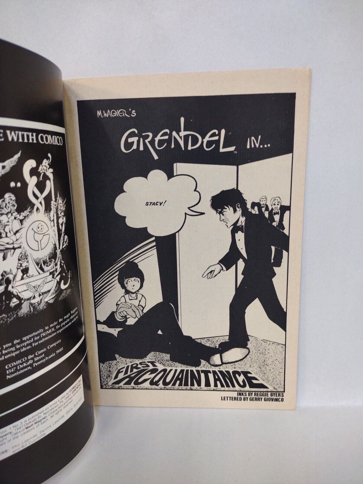 Grendel #3 (1984) Comico Comics Matt Wagner Low Print Run VF