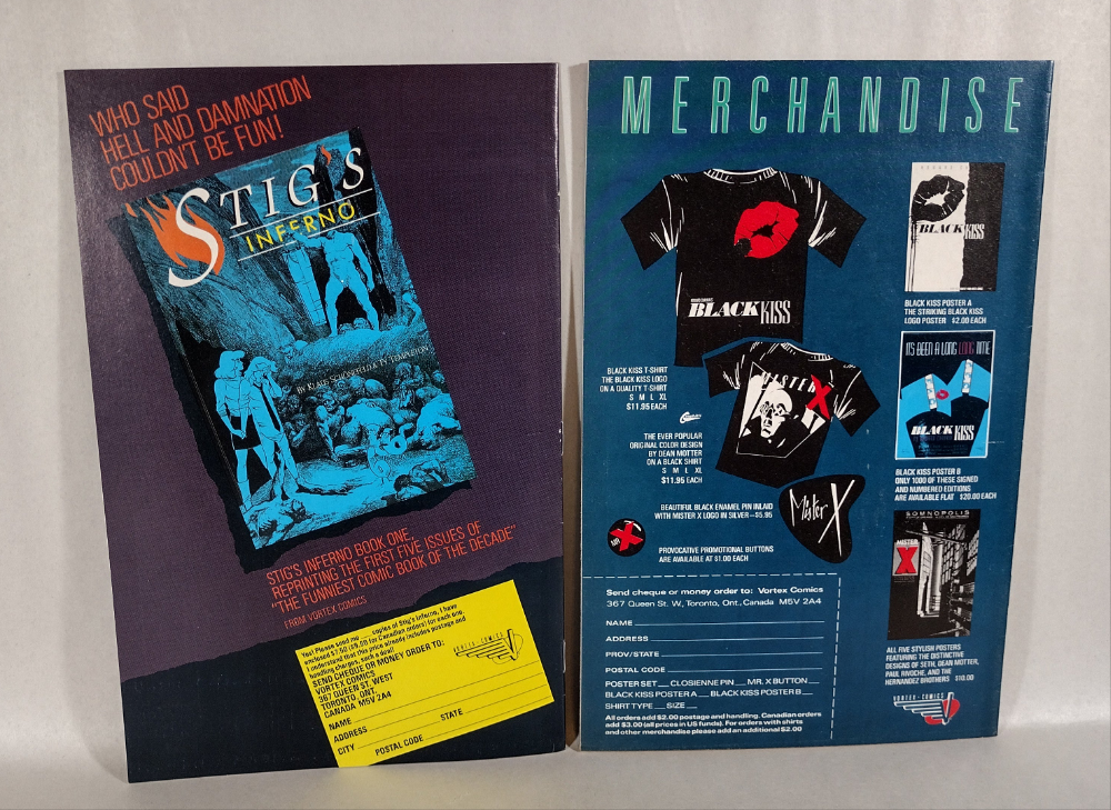 Black Kiss (1988) Vortex Comic Set #1 3-12 Signed Howard Chaykin Richard Ory