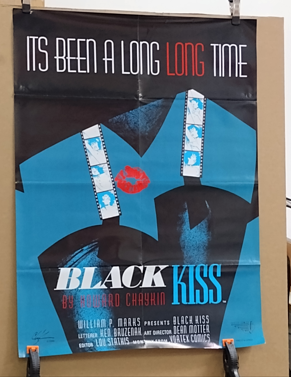 Black Kiss (1998) Vortex Comics 35 X 26" Promotional Poster Howard Chaykin