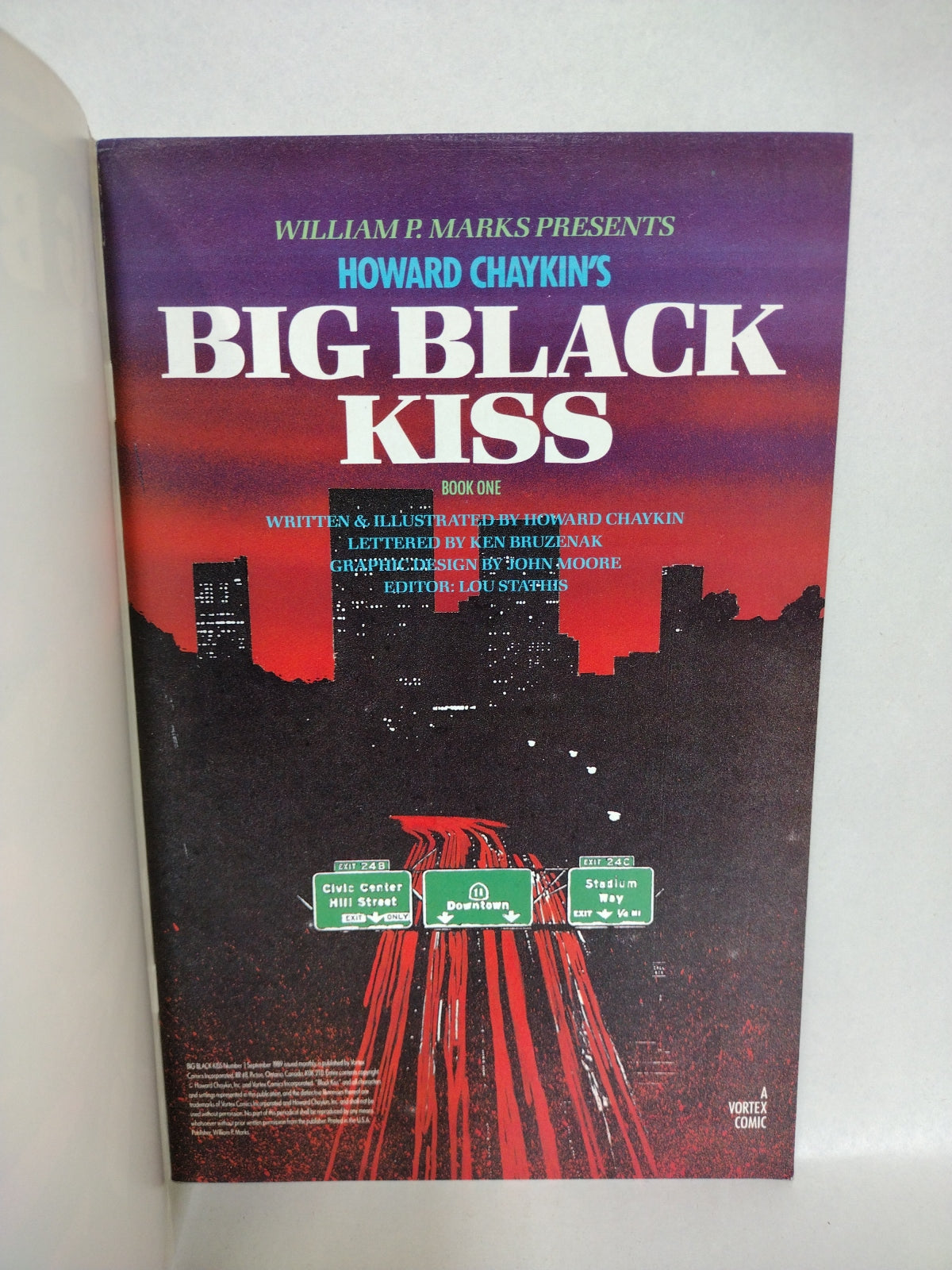 Big Black Kiss (1989) Vortex Comics Complete Collected Edition Howard Chaykin Signed