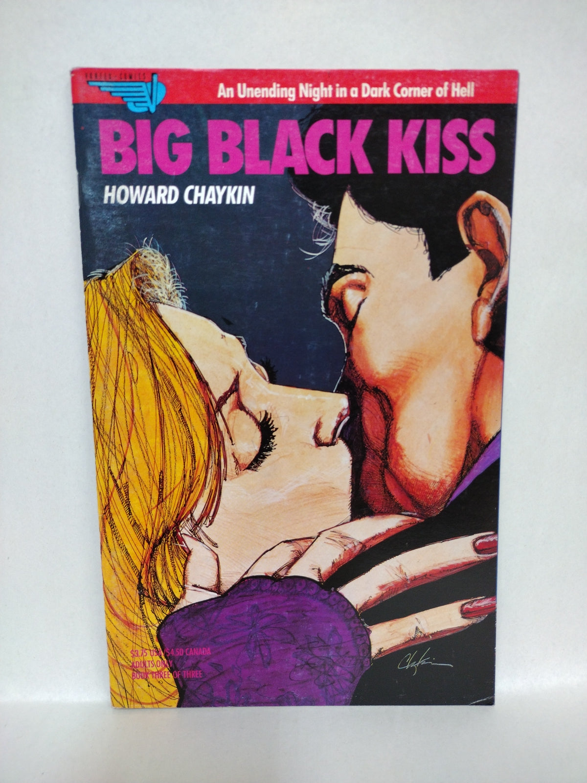 Big Black Kiss (1989) Vortex Comics Complete Collected Edition Howard Chaykin Signed