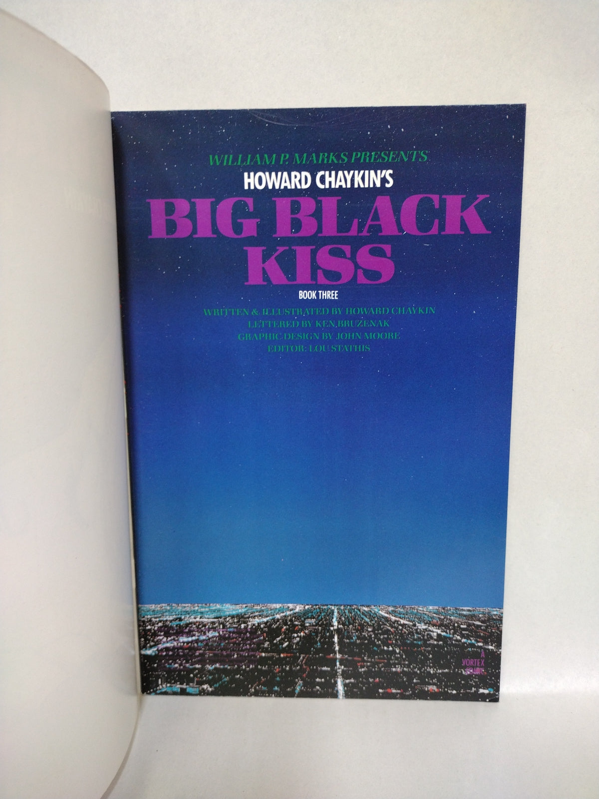 Big Black Kiss (1989) Vortex Comics Complete Collected Edition Howard Chaykin Signed