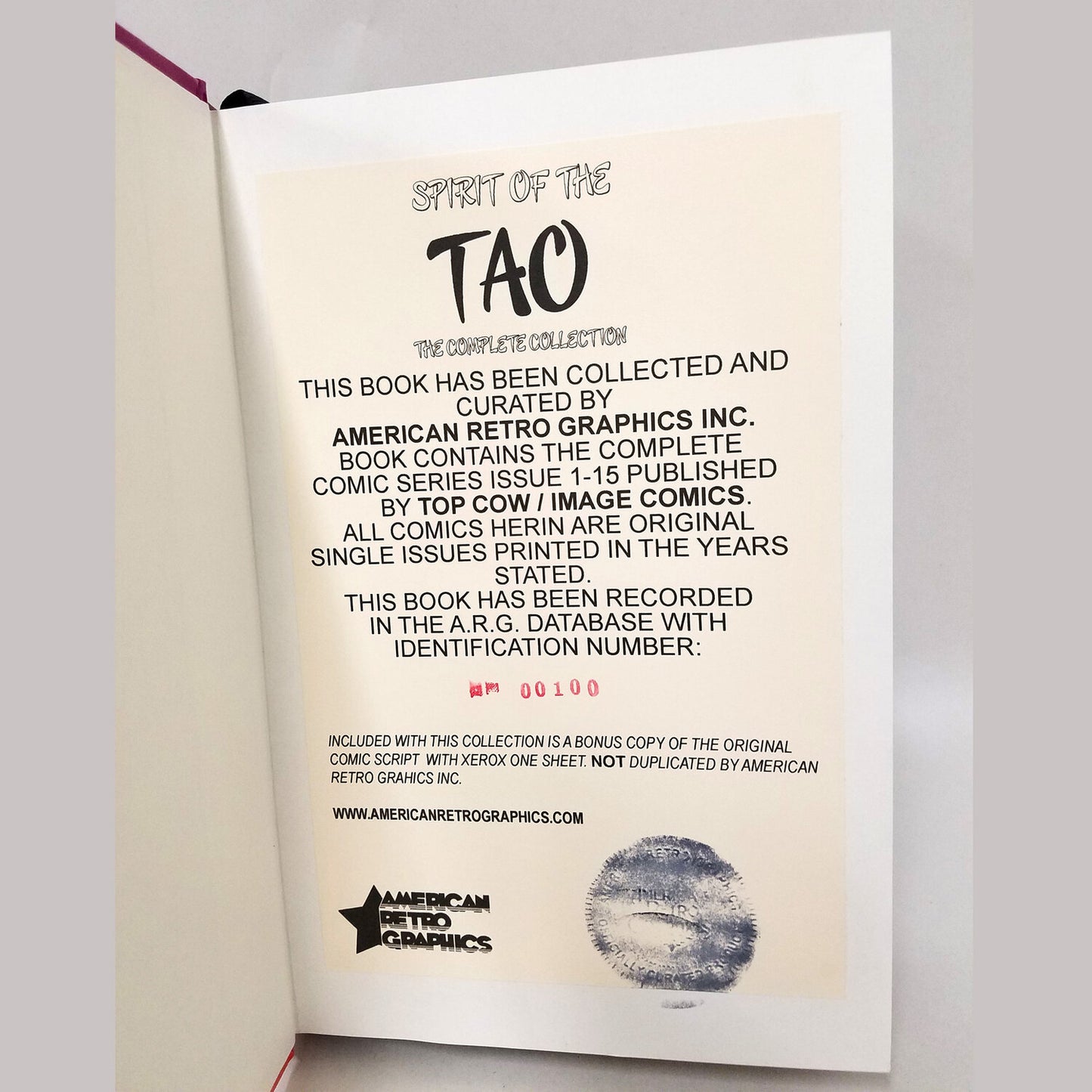 Spirit Of The Tao Complete Series Custom Bound Hard Cover