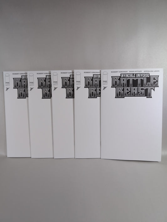 Battle Beast #1 (2025) Image Comic blank Sketch cover lot of 5