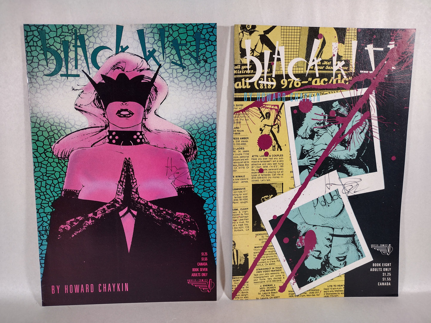 Black Kiss (1988) Vortex Comic Set #1 3-12 Signed Howard Chaykin Richard Ory