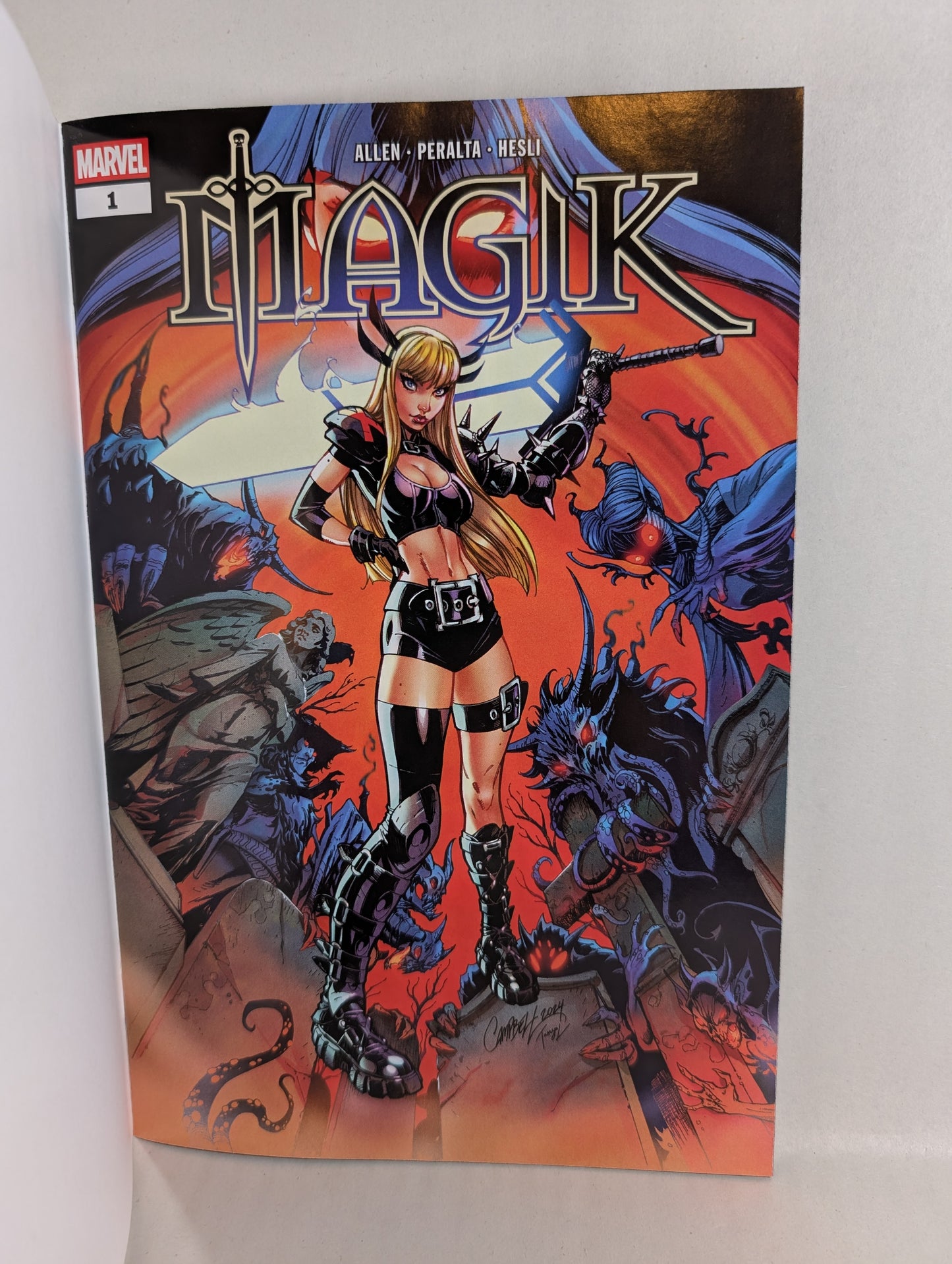 Magik #1 (2025) Marvel Blank Sketch 2nd Print Variant Comic New NM